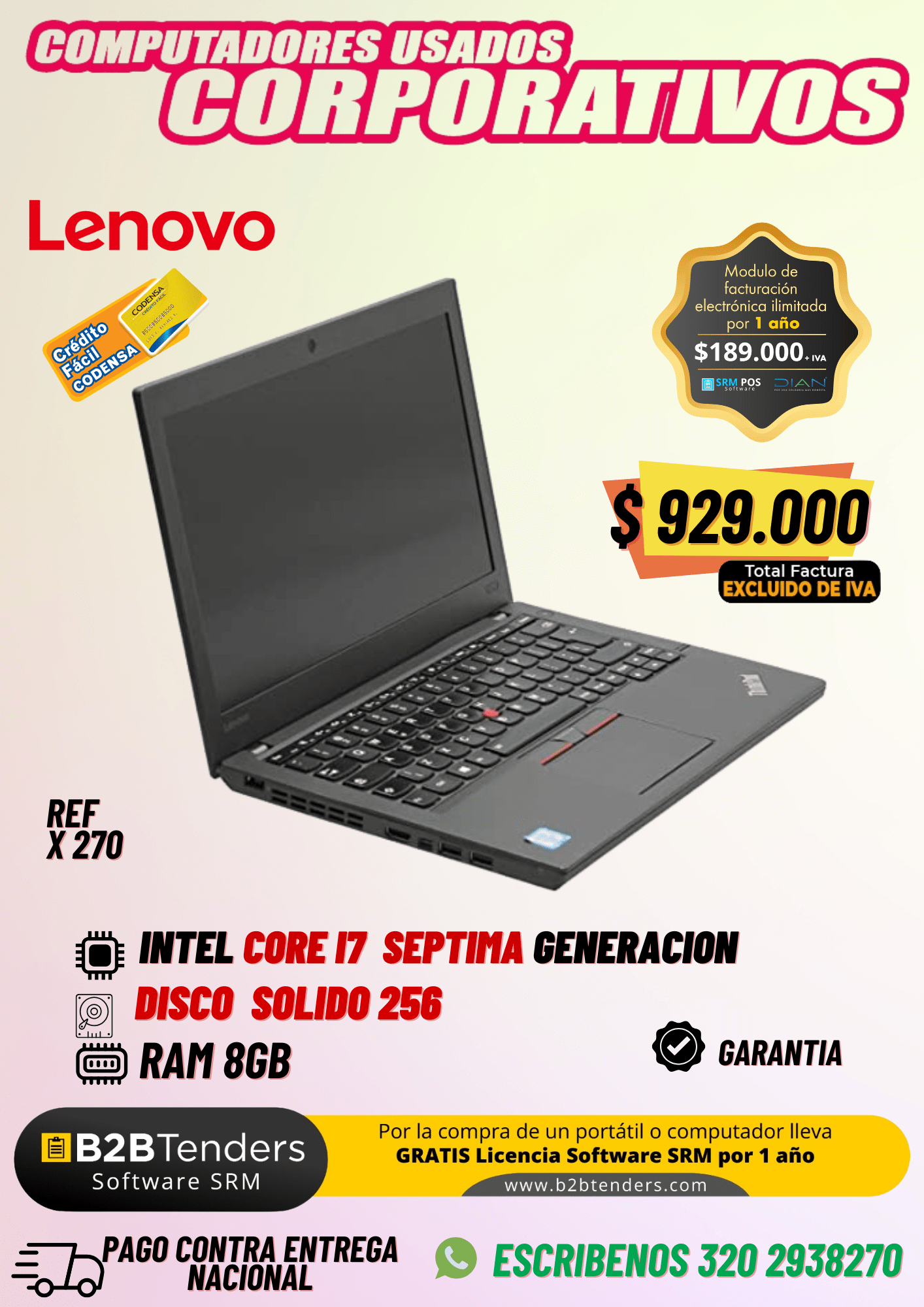 Lenovo X270 Intel® Core™ I7